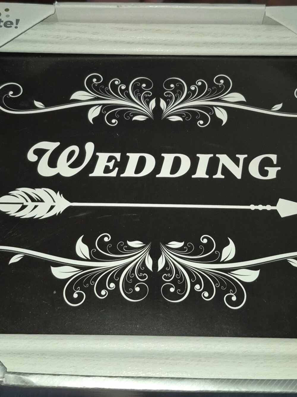 Hosley Set of 3 Fiberboard Event Signs Double Sided Farmhouse Wedding BRAND NEW